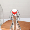 250ml round glass salad dressing bottle leak-proof swing top